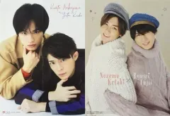 【中古】ポスター 両面BIGピンナップポスター(四つ折) 中島健人(Sexy Zone)＆岸優太(King ＆ Prince)/小瀧望＆藤井流星(ジャニーズWEST/WEST.) POTATO 2018年12月号 綴じ込み付録