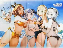 【中古】タペストリー(大型) [単品] 集合 A1伸縮棒タペストリー 「PS4/Switchソフト ライザのアトリエ2 ～失われた伝承と秘密の妖精～ スペシャルコレクションボックス」 同梱特典