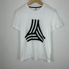 adidas アディダス Tシャツ グラフィックロゴ TANGO 半袖 ホワイト Mサイズ メンズ 古着 ストリート スポーツMIX