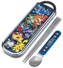 新品 スケーター(Skater) 子供用 お弁当 箸 スプーンセット スライド式 抗菌 キッズ 日本製 ポケモン 25 男の子 CCA1AG