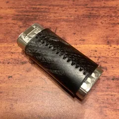 【ラッピング可】　英国製ブライドルレザー仕様携帯灰皿ケース ブラック