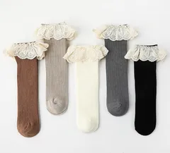 韓国子供服　レースフリルソックス　5足セット