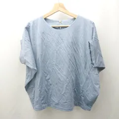 ◇ ⊂　美品 ROPE PICNIC - ゴールドパーツバンザイスリーブカットソートップス サイズ38 ブルー系 レディース E  【1507030002770】