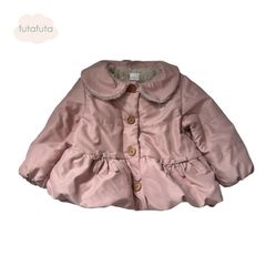 1465◯ futafuta 90 もこもこ　ジャケット　ジャンパー　くすみピンク