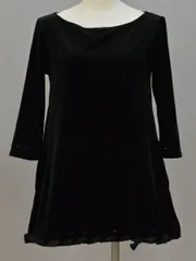 フォクシーニューヨーク VELOUR NOIR by FOXEY NEW YORK ベロア チュニック/ワンピース 38サイズ ブラック レディース F-M11210のサムネイル
