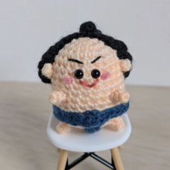 オーダー受付専用 まん丸な鳥 カウボーイシリーズ あみぐるみ