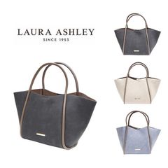 Laura Ashley ローラアシュレイ ハンドバッグ ILGC-01スエード調 花柄 バッグインバッグ 8リットル