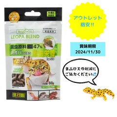 【大特価】GEX レオパブレンドフード 60g 賞味期限2024/11/30 フードロス削減にご協力ください！