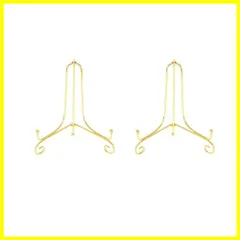 【在庫処分】ゴールドプレートスタンド アイアン 皿立 写真立て 本立て 4号 (2個セット)