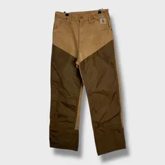 ☆80s☆USA製☆Carhartt☆カーハート☆ハンティングパンツ☆ダブルニーワークパンツ☆ブラウンダック☆W32L32☆H25M
