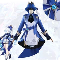 コスプレ】 原神/白フリーナ 江南猫次 衣装Sサイズ 三分妄想 ウィッグ