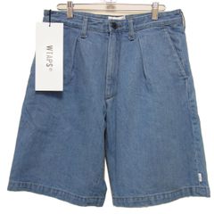 新品 即完☆WTAPS ダブルタップス 21SS タック コットン デニム ショーツ ハーフパンツ メンズ 日本製 TUCK 01 SHORTS COTTON DENIM