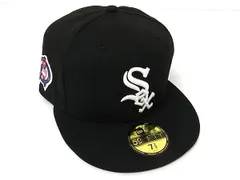 ■新品同様■ NEWERA ニューエラ シカゴ ホワイト ソックス ポリエステル ベースボールキャップ 帽子 ブラック系×ホワイト系 BK8180