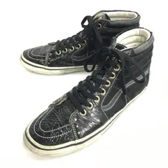 状態悪　バンズ/VANS★V38M/SK8-HI/レザー×ハラコ/ハイカットスニーカー【size:28.5/黒/black】sneakers/Shoes/trainers◆i-140