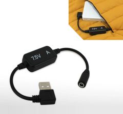 スピード発送 ワークマン WZ9400 ヒーターフリース長袖ジャケット 対応 USB変換アダプター 7.5V昇圧 WORKMAN ウィンドコア ヒーターベスト変換 ワークマンバッテリー変換 電熱ベスト 切替 【7.5Ｖ-A】