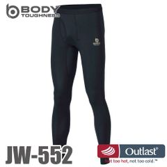 ロングタイツ アウトラスト ストレッチ JW-552 ブラック 5サイズ おたふく手袋 夏冬兼用 NASA オールシーズン Outlast パンツ