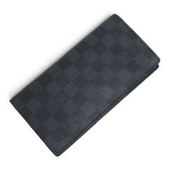 ルイ ヴィトン ポルトフォイユ ブラザ 二つ折り長財布 ダミエグラフィット ブラック 黒 シルバー金具 N62665 箱付 LOUIS VUITTON（未使用保管品）