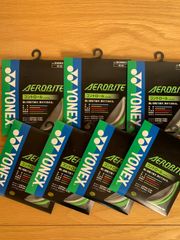 YONEX バドミントンストリングエアロバイトホワイトグリーン7個セット