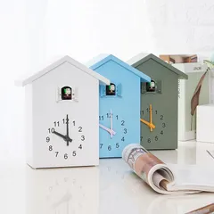 掛け時計 カッコー 時計 置時計 アナログ おしゃれ かわいい インテリア 壁掛け カッコウ 鳩時計 ウォール クロック 白 ブルー グリーン