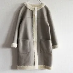 ADORE【リバーシブル ムートン ノーカラー コート】36 2210114のサムネイル