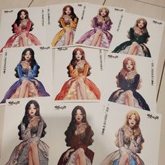 黒いたぬきさんステッカーセット