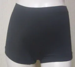 【まとめてお買い得！】【３点１組　送料無料！】【１分丈　シームレスパンツ ＆スパッツ】【さわやか　ストレッチ】レディス　ミニ丈ボトムのインナーに！見えても安心　1分丈レギンス＜黒無地：２サイズ展開（MーL・Ｌ−２L）＞224580【ミニスカート】【ショーパン】