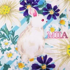 振袖 着物 中古 リサイクル 袷 MIIA ミーア 花模様 地模様 格子 兎 水色系色 多色 身丈173cm 裄68cm L トール きもの北條 A925-1