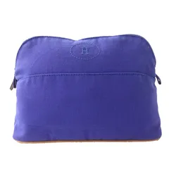 美品 HERMES エルメス ボリード MM フューシャピンク ポーチ ピンク系 コットン100% レディース AY3009C