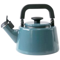 【送料無料】富士ホーロー(Fuji Horo) 笛吹きケトル IH対応 コットン 2.1L スモークブルー CTN-2.1WK.SB