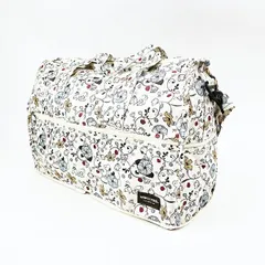 スヌーピー フラワーベージュ 折りたたみボストンバッグ(M) トラベル SNOOPY