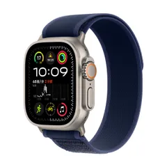 Apple Watch Ultra 2（GPS + Cellularモデル）- 49mmナチュラルチタニウムケース + ブルートレイルループのサムネイル