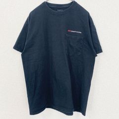 古着 used　SPORTEX　SAFETY　半袖プリントTシャツ　ポケット　バックプリント　Methods　ブラック　Lサイズ