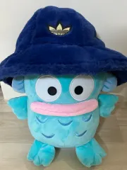 アディダス ブルー ファー バケットハット ヒョウ柄 ファー バケットハット