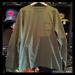XLARGE Lee L/S POCKET TEE OLIVE Lサイズ