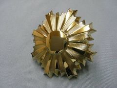 ★日本陸軍　正帽章　大礼帽章　複製★日本製★羽飾り用管付き★新品★
