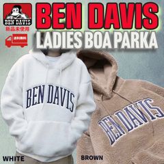 SALE◾️新品・未使用◾️BEN DAVIS　BDZL2-3003【LADIES BOA PARKA】レディースボアパーカー　ホワイト　Lサイズ