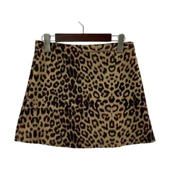 ZARA ザラ レオパード柄ミニスカート sizeEUR S/ブラウン