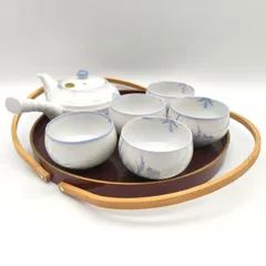 有田焼・茶器セット・急須・湯呑・お盆・5客揃・No.250706-55・梱包サイズ80
