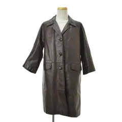 【古着】3釦レザーコート