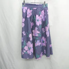 ◇ ⊂ ADAM ET ROPE アダムエロペ 花柄 ロング フレア スカート サイズ36 ブラック系 レディース E  【1505220013162】