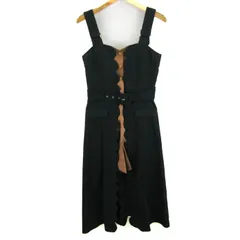 レディアゼル ワンピース ジャンパースカート ブランド トップス レディース Mサイズ ブラウン×グリーン READYAZEL 【中古】