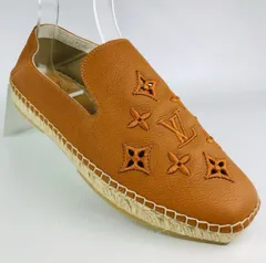 良品★LOUIS VUITTON・ルイヴィトン レザー LV刺繍 2way エスパドリーユ 22SS (6) ブランド イタリア製 メンズ 靴 ブラウン