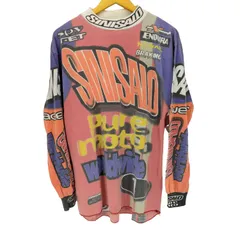 SINISALO 長袖シャツ バイクウェア　SINISALO 総柄　ロゴ　M グランバック GRAND-BACK 【大きいサイズ】シナコバ/SINA COVA