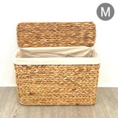 トイレットペーパー 収納 収納ケース 水草 かご ふた付き 天然素材 収納かご 蓋付き 収納ボックス バスケット 四角 木製 おしゃれ トイレ 収納バスケット 収納カゴ 浅型 スリム ハンガー 収納 カゴ トイレペーパー（WHA-144M）