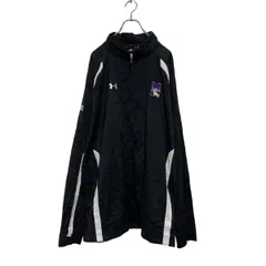 UNDER ARMOUR ジップアップ ナイロンジャケット 2XL ブラック アンダーアーマー スポーツウェア 古着卸 アメリカ仕入 a606-5026