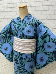 m-60＊アンティーク絽 “夏空を彩る決して消えないひこうき雲☆”夏着物 m-60＊アンティーク絽 “夏空を彩る決して消えないひこうき雲
