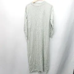 ◇ BEAUTY＆YOUTH UNITED ARROWS リブニット 長袖 ロング丈 ワンピース サイズ表記なし ライトグリーン レディース E  【1407020012324】