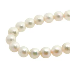 【本物保証】 鑑付 超美品 アコヤパール ネックレス 33.4g シルバー環 アコヤパール 約6.4～7.1mm あこや真珠 ノーブランド No brand