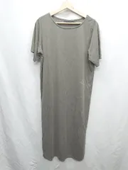 ◇ ⊂ KBF アーバンリサーチ 半袖 膝下丈 ワンピース サイズF カーキ系 レディース E  【1410290029244】