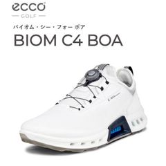 ecco(エコー)GOLF ゴルフシューズ BIOM C4 BOA(バイオム・シー・フォー ボア)eg130424 ホワイト/ブラック